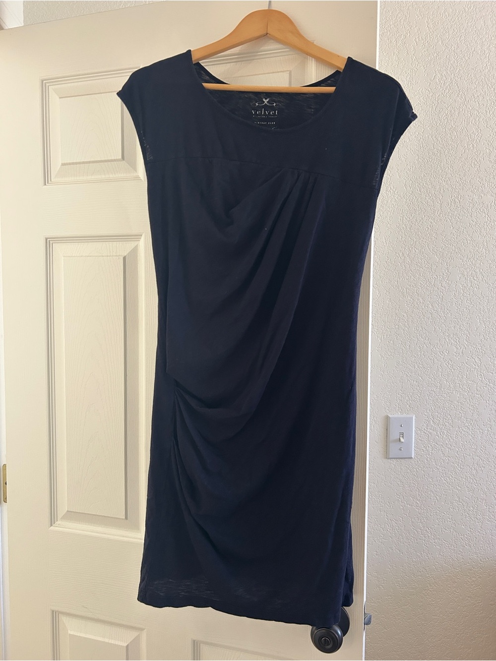 Velvet by Graham and Spencer navy blue Tee Dress